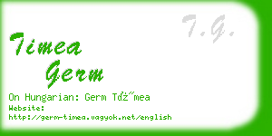 timea germ business card